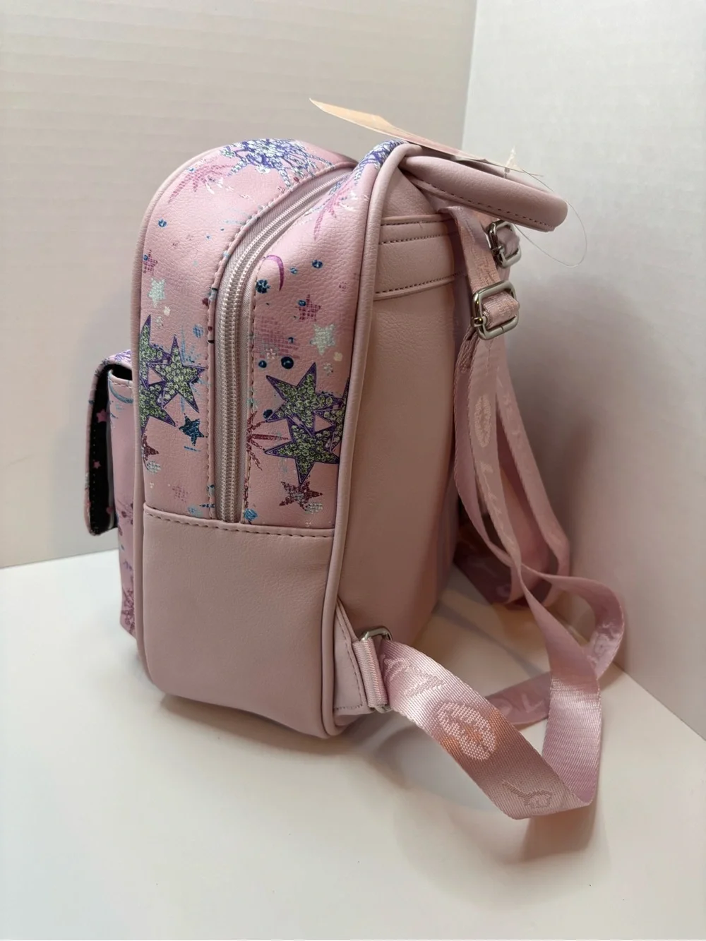 Luv Betsey Johnson Pink Star & Moon Glitter  Backpack